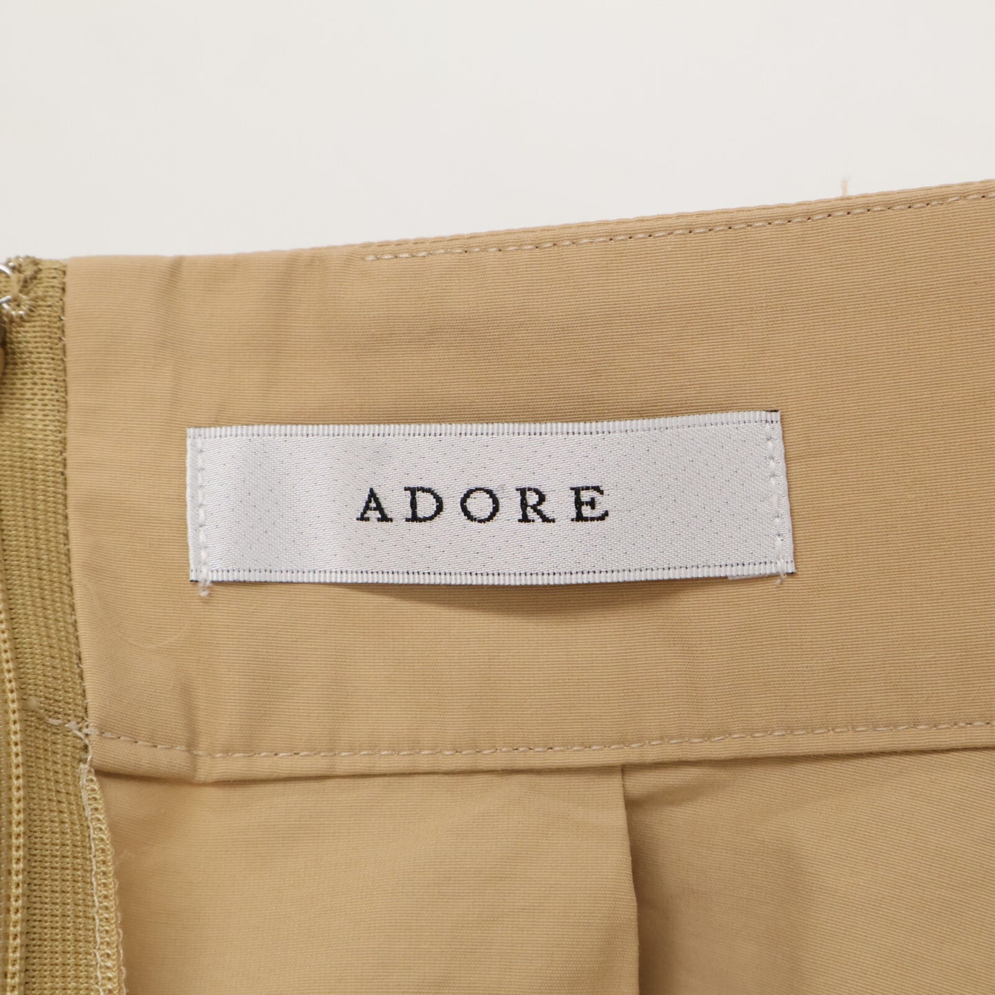 ADORE アドーア 23SS ﾌﾞﾗｳﾝ ｺｯﾄﾝﾅｲﾛﾝｸﾞﾛｸﾞﾗﾝｽｶｰﾄ スカート 36