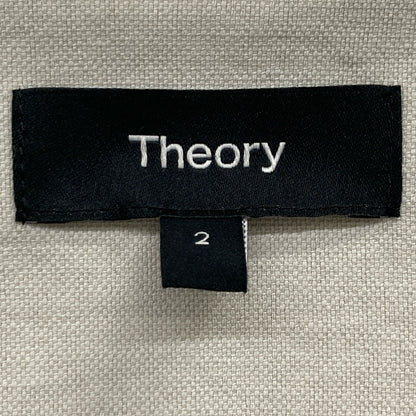 Theory セオリー 23年 SEAM VT STRETCH OXFORD リネン混ロングジレ ベスト 2