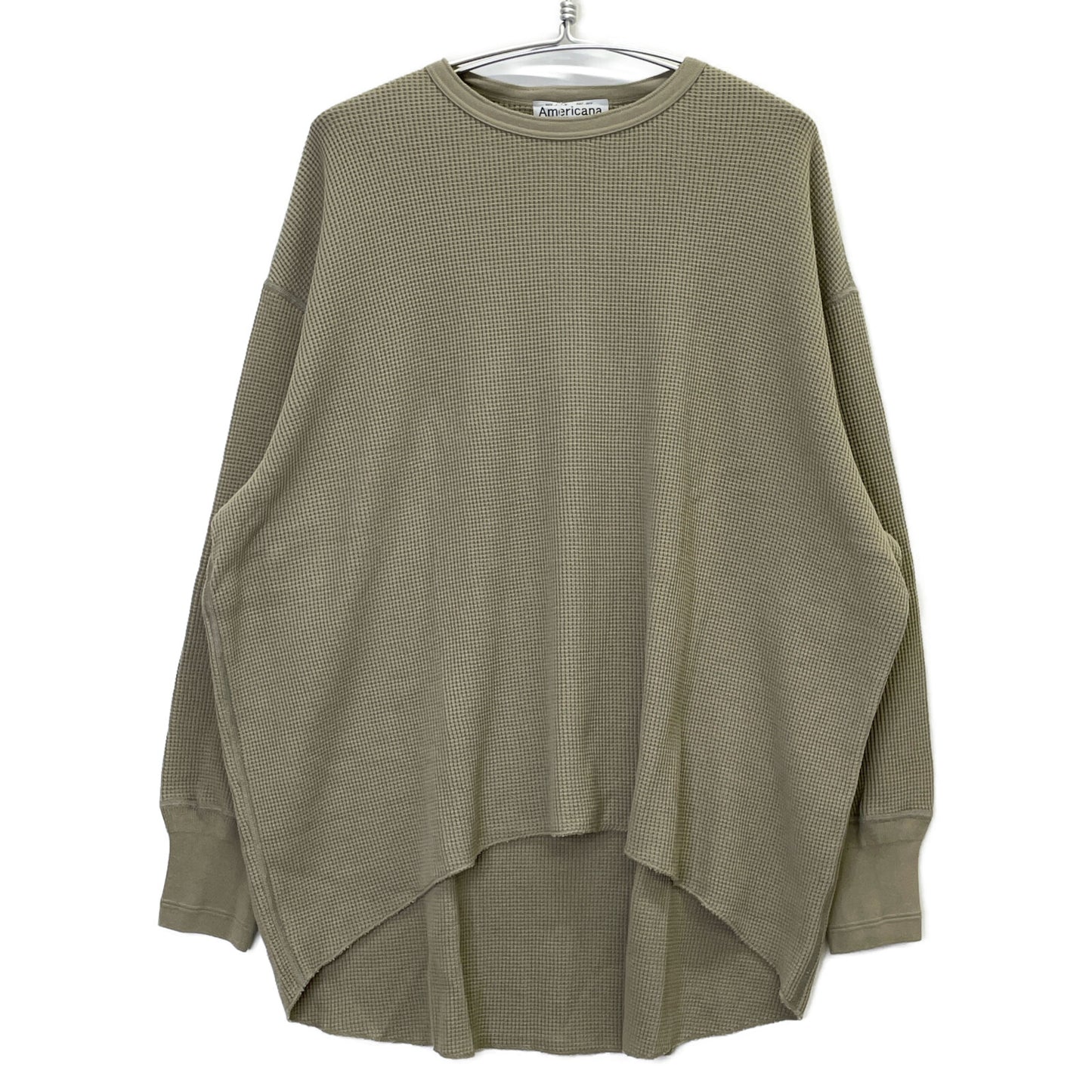 AMERICANA アメリカーナ ｸﾞﾚｰ ｻｰﾏﾙ ｶｯﾄｿｰ トップス 999