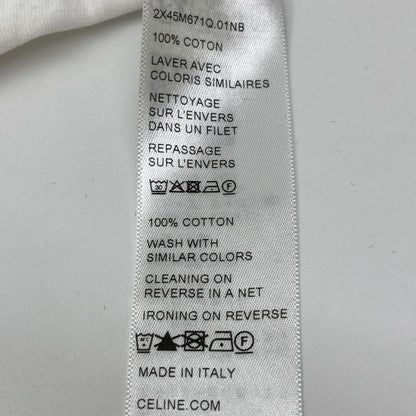CELINE セリーヌ ﾎﾜｲﾄ 2X45M671Q.01NB Tｼｬﾂ トップス XL