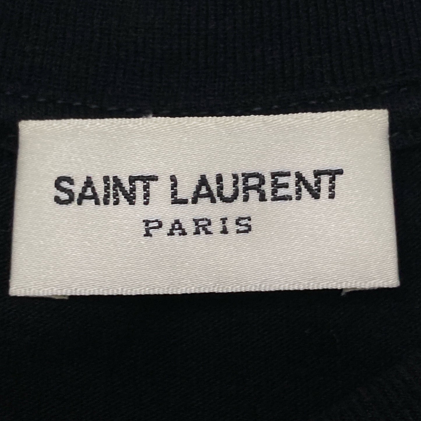 SAINT LAURENT PARIS サンローランパリ ﾌﾞﾗｯｸ 631800 ｸﾞﾗﾌｨｯｸﾌﾟﾘﾝﾄ Tｼｬﾂ トップス XL