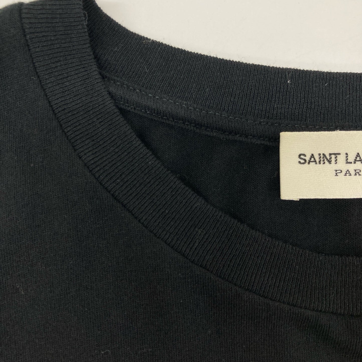 SAINT LAURENT PARIS サンローランパリ ﾌﾞﾗｯｸ 631800 ｸﾞﾗﾌｨｯｸﾌﾟﾘﾝﾄ Tｼｬﾂ トップス XL