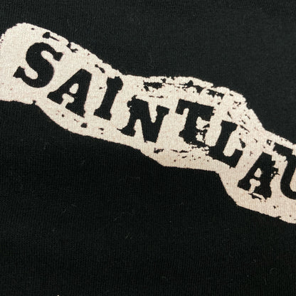 SAINT LAURENT PARIS サンローランパリ ﾌﾞﾗｯｸ 631800 ｸﾞﾗﾌｨｯｸﾌﾟﾘﾝﾄ Tｼｬﾂ トップス XL