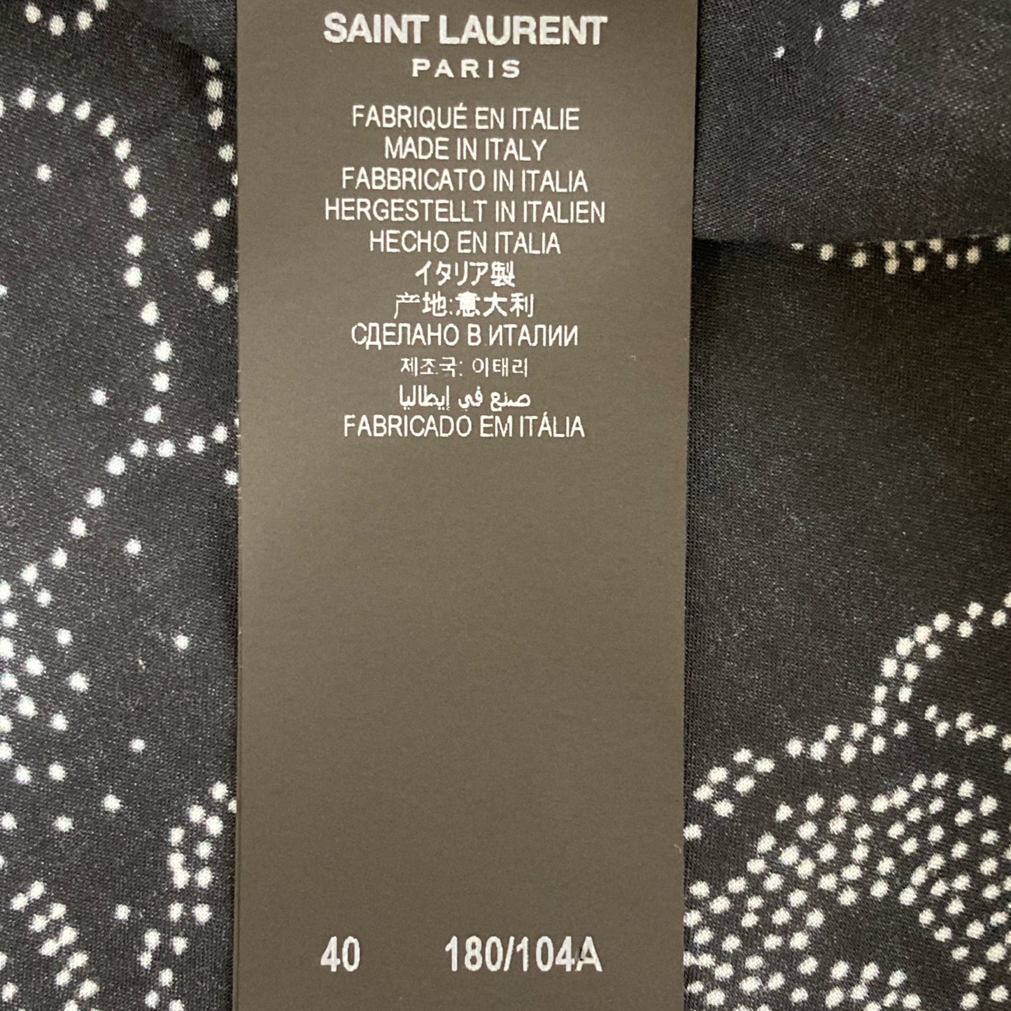 SAINT LAURENT PARIS サンローランパリ 21年製 686551　花柄　ﾚｰﾖﾝｼｬﾂ トップス 40