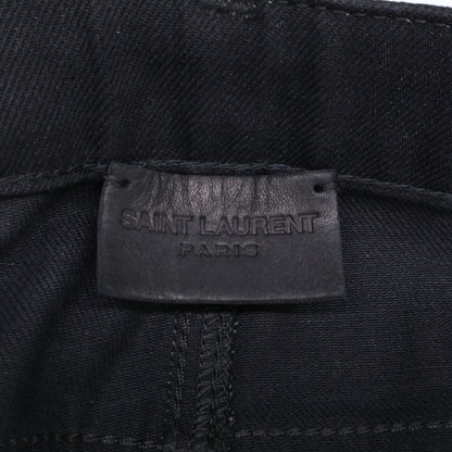 SAINT LAURENT PARIS サンローランパリ 638265 ﾌﾞﾗｯｸ ｽｷﾆｰﾃﾞﾆﾑﾊﾟﾝﾂ ボトムス 26