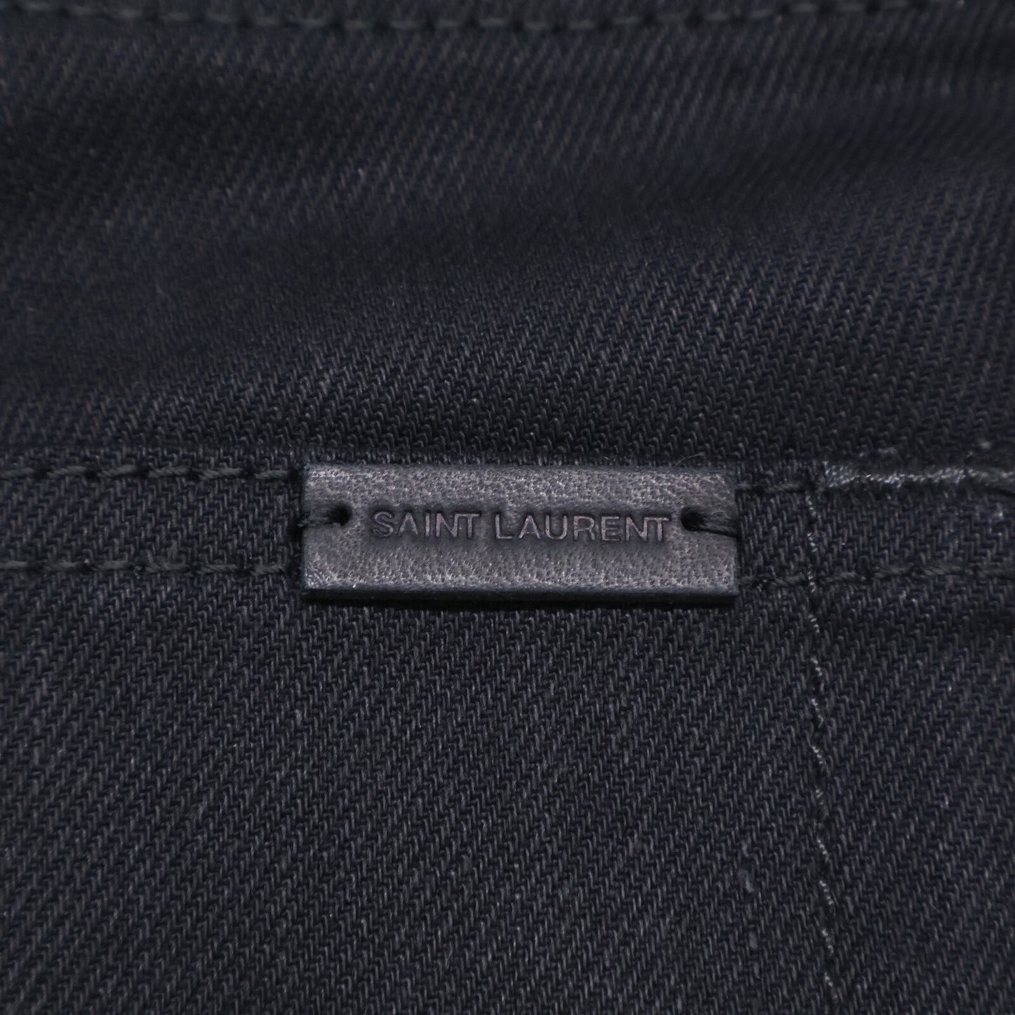 SAINT LAURENT PARIS サンローランパリ 638265 ﾌﾞﾗｯｸ ｽｷﾆｰﾃﾞﾆﾑﾊﾟﾝﾂ ボトムス 26