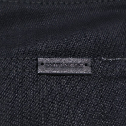 SAINT LAURENT PARIS サンローランパリ 638265 ﾌﾞﾗｯｸ ｽｷﾆｰﾃﾞﾆﾑﾊﾟﾝﾂ ボトムス 26