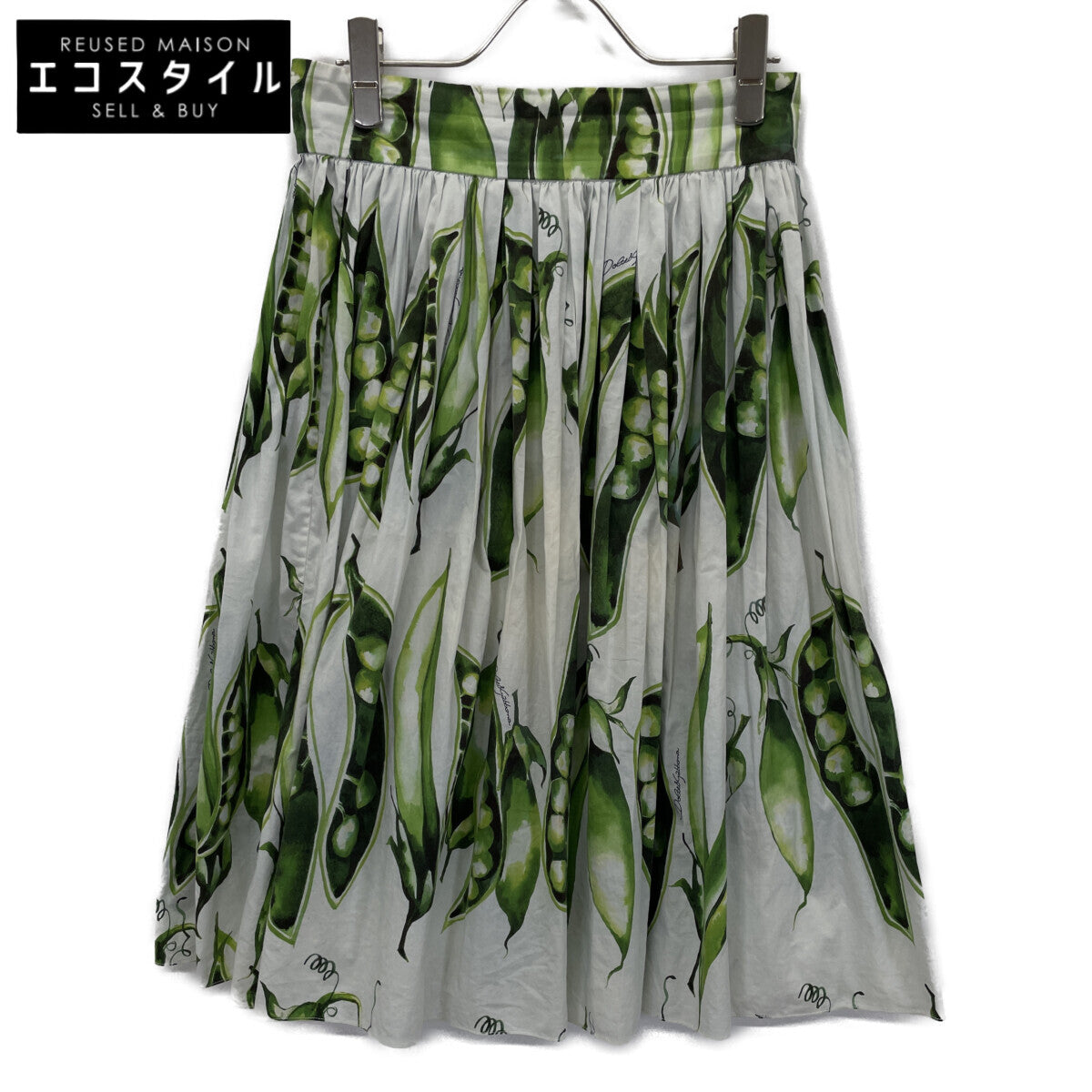 DOLCE&GABBANA ドルチェアンドガッバーナ さやえんどう ﾌﾟﾘｰﾂｽｶｰﾄ スカート 40