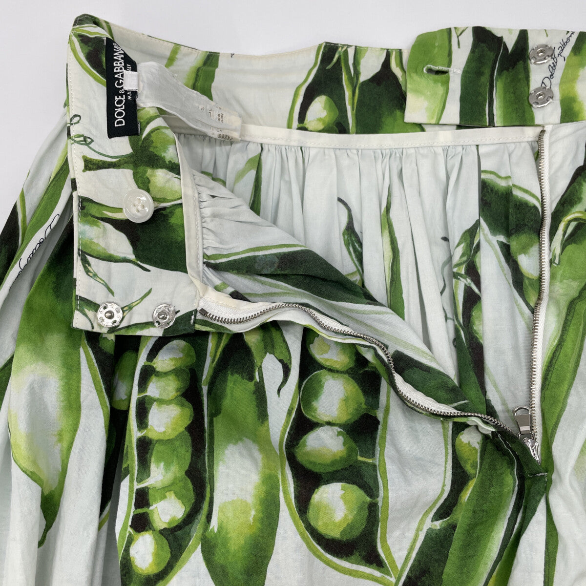 DOLCE&GABBANA ドルチェアンドガッバーナ さやえんどう ﾌﾟﾘｰﾂｽｶｰﾄ スカート 40