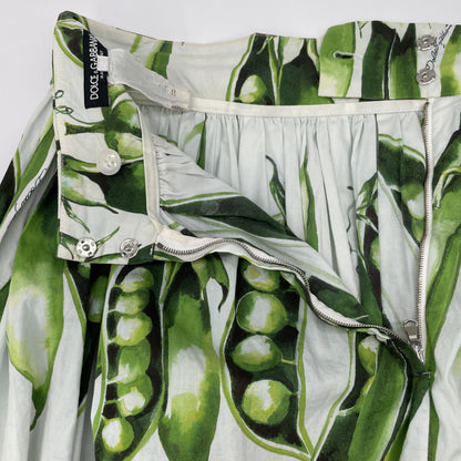 DOLCE&GABBANA ドルチェアンドガッバーナ さやえんどう ﾌﾟﾘｰﾂｽｶｰﾄ スカート 40