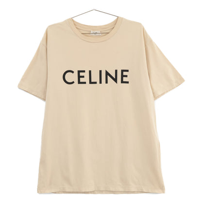 CELINE セリーヌ ﾍﾞｰｼﾞｭ 2X681671Q ｺｯﾄﾝ ﾛｺﾞ 半袖Tｼｬﾂ トップス XS