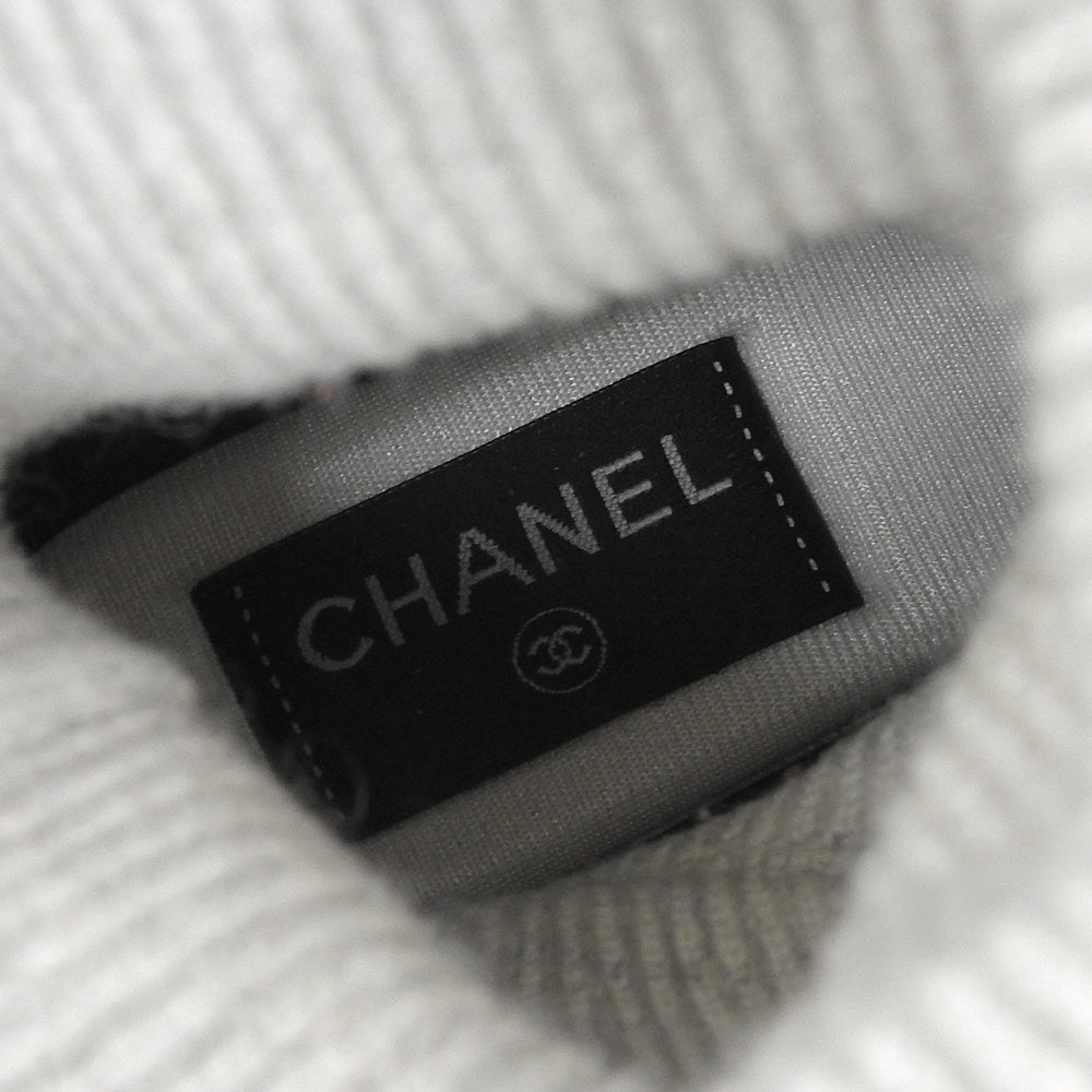 CHANEL シャネル スエードソックススニーカー シューズ レディース アイボリー ライトグレー ブラック 36 36G45204 23AW シューズ 36