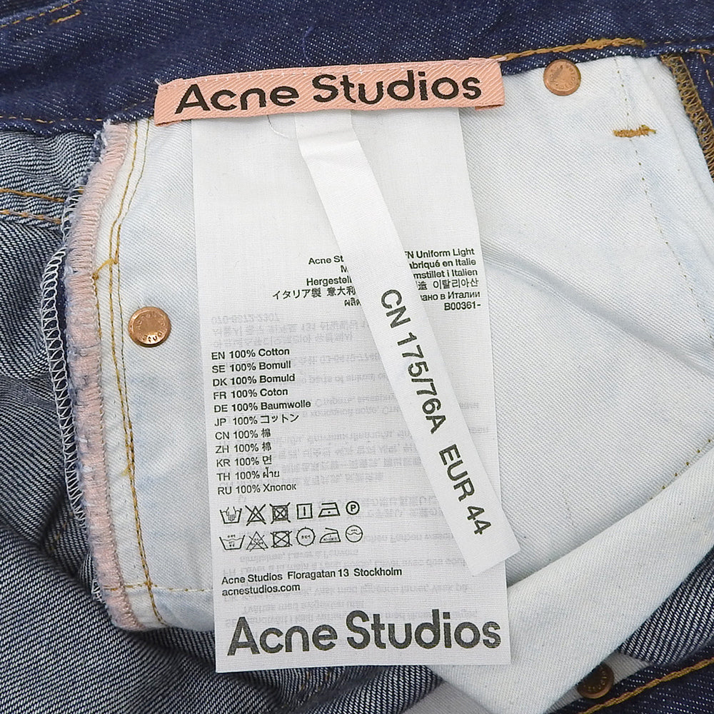 ACNE STUDIOS アクネ ストゥディオズ 美品 1981M FN Uniform Light デニムパンツ ボトムス レディース インディゴ 44 ボトムス 44