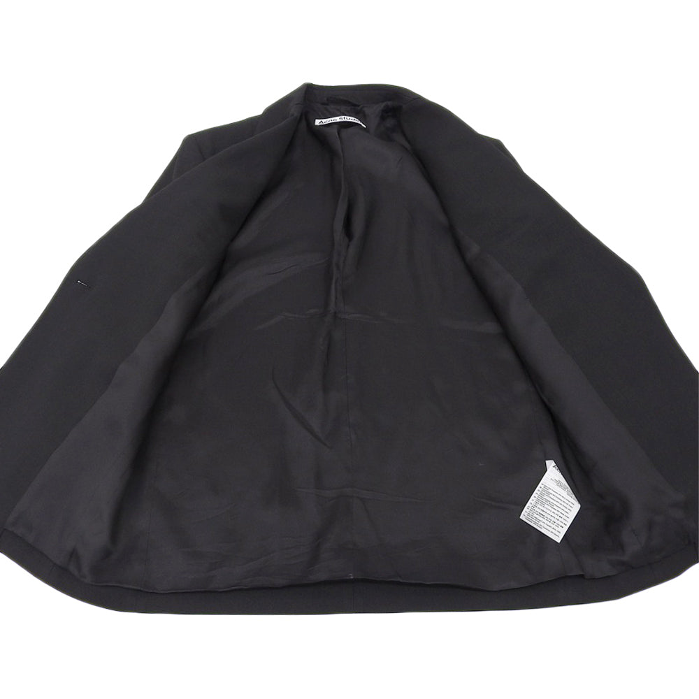 ACNE STUDIOS アクネ ストゥディオズ 美品 シングルブレストジャケット レディース ブラック 30 FN-WN-SUIT000591 ジャケット 30