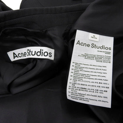ACNE STUDIOS アクネ ストゥディオズ 美品 シングルブレストジャケット レディース ブラック 30 FN-WN-SUIT000591 ジャケット 30