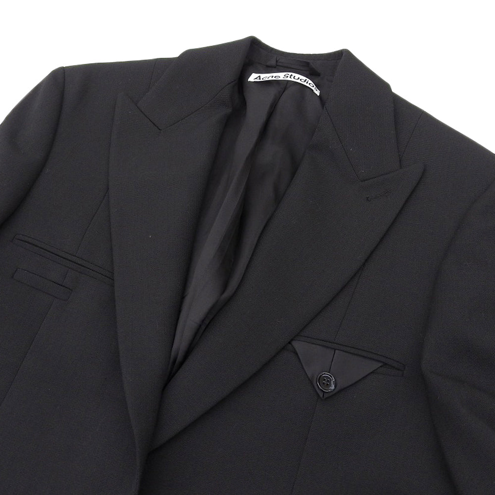 ACNE STUDIOS アクネ ストゥディオズ 美品 シングルブレストジャケット レディース ブラック 30 FN-WN-SUIT000591 ジャケット 30
