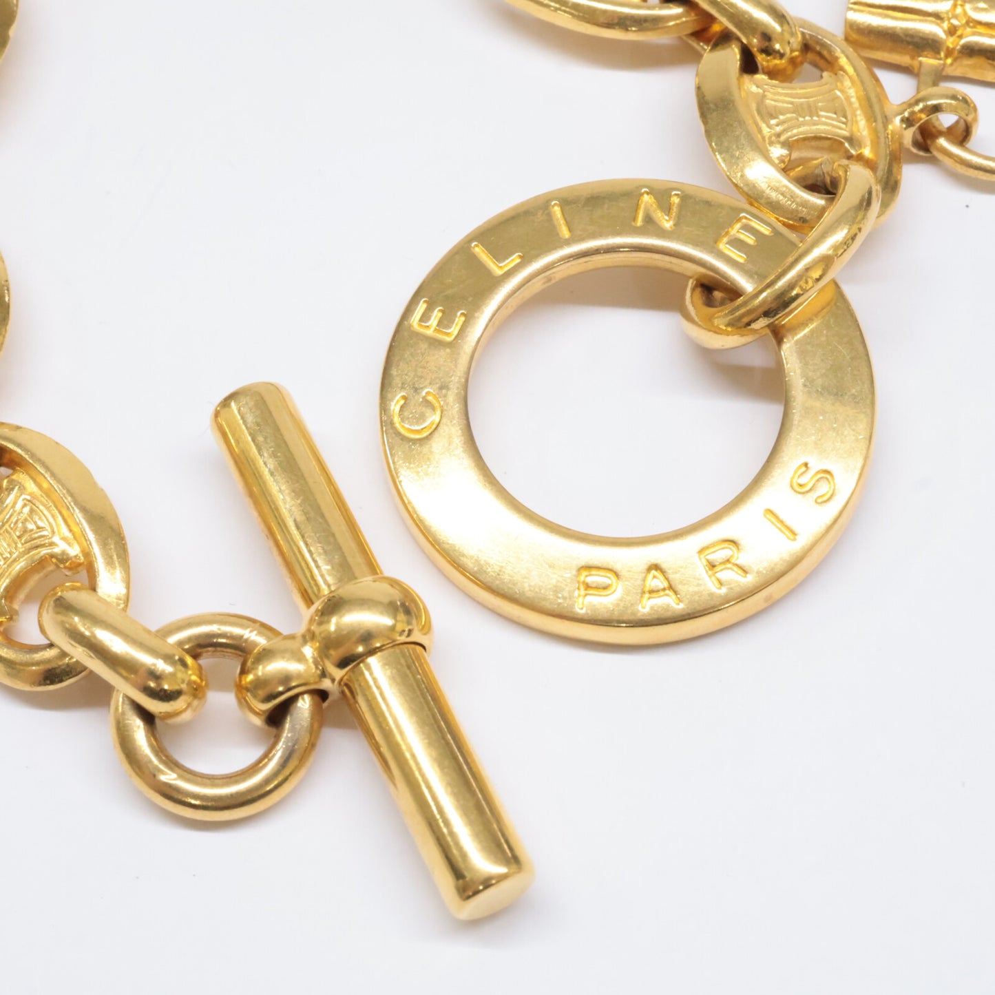 CELINE セリーヌ バッグモチーフチャーム マカダム ブレスレット