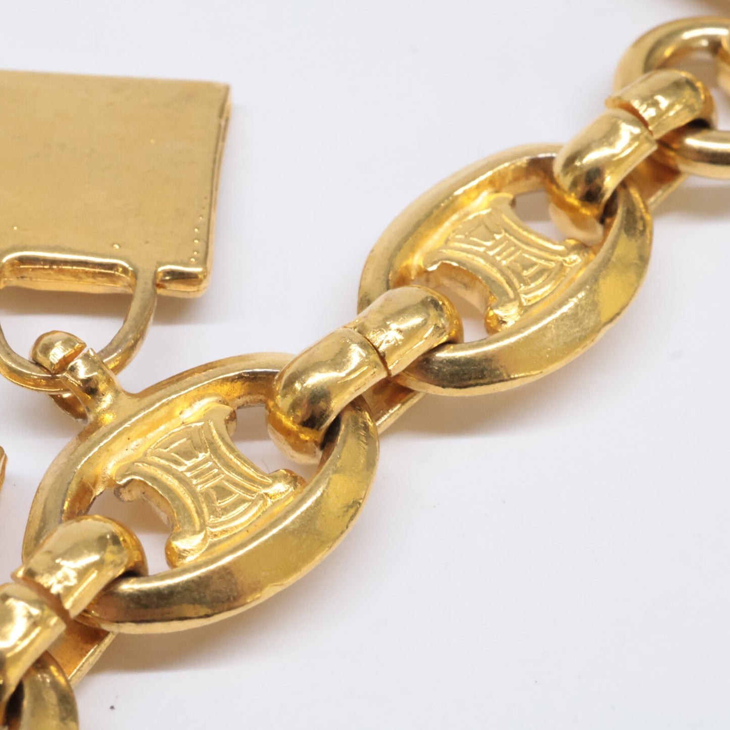 CELINE セリーヌ バッグモチーフチャーム マカダム ブレスレット