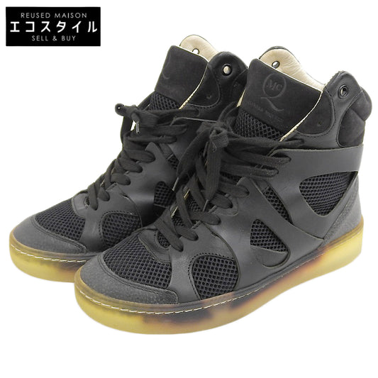 Alexander McQueen アレキサンダーマックイーン ×puma　レザー ハイカット スニーカー シューズ レディース 黒 ブラック 23cm シューズ 4(UK)