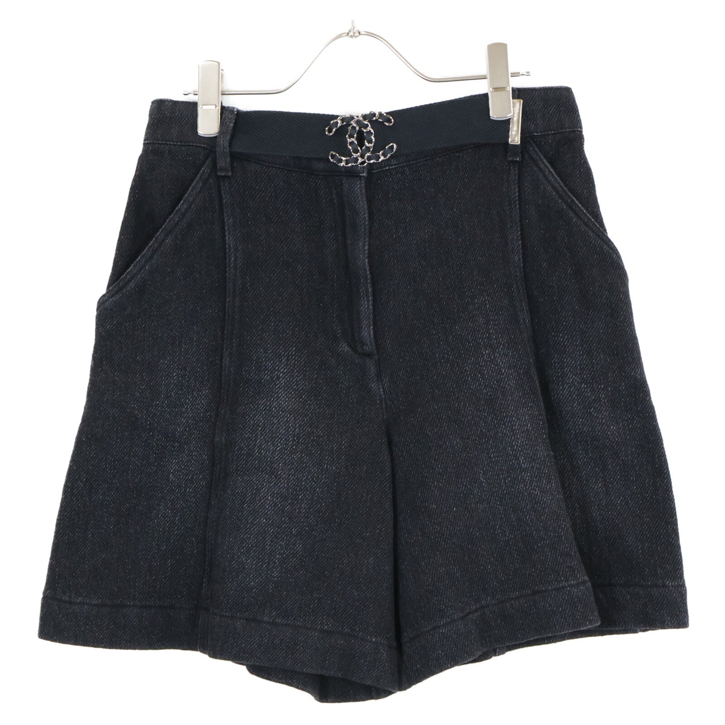 CHANEL シャネル 19年 ベルト一体 ショートパンツ ボトムス 38