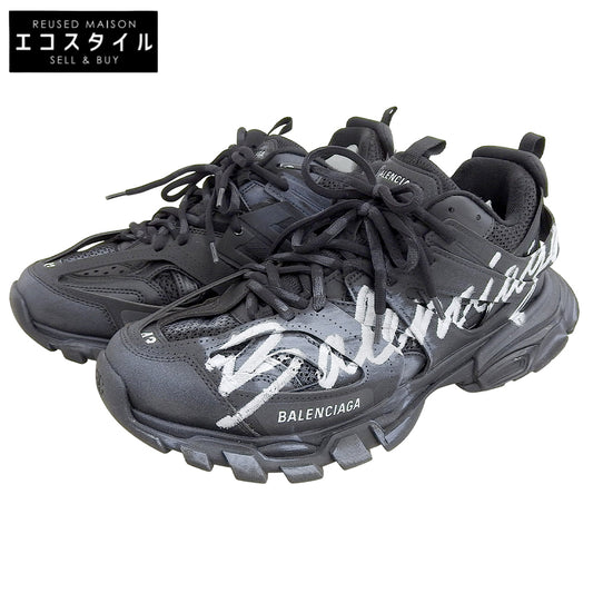 BALENCIAGA バレンシアガ 美品 Track Signature スニーカー シューズ メンズ ブラック×ホワイト 28.5cm 542023 シューズ 43