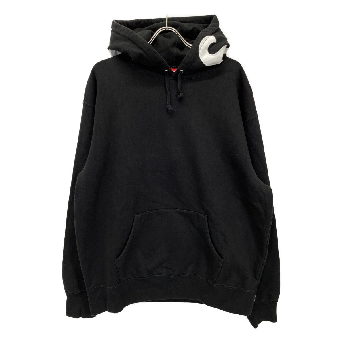 Supreme シュプリーム ﾌﾞﾗｯｸ ﾌﾟﾙｵｰﾊﾞｰ ﾊﾟｰｶｰ トップス L