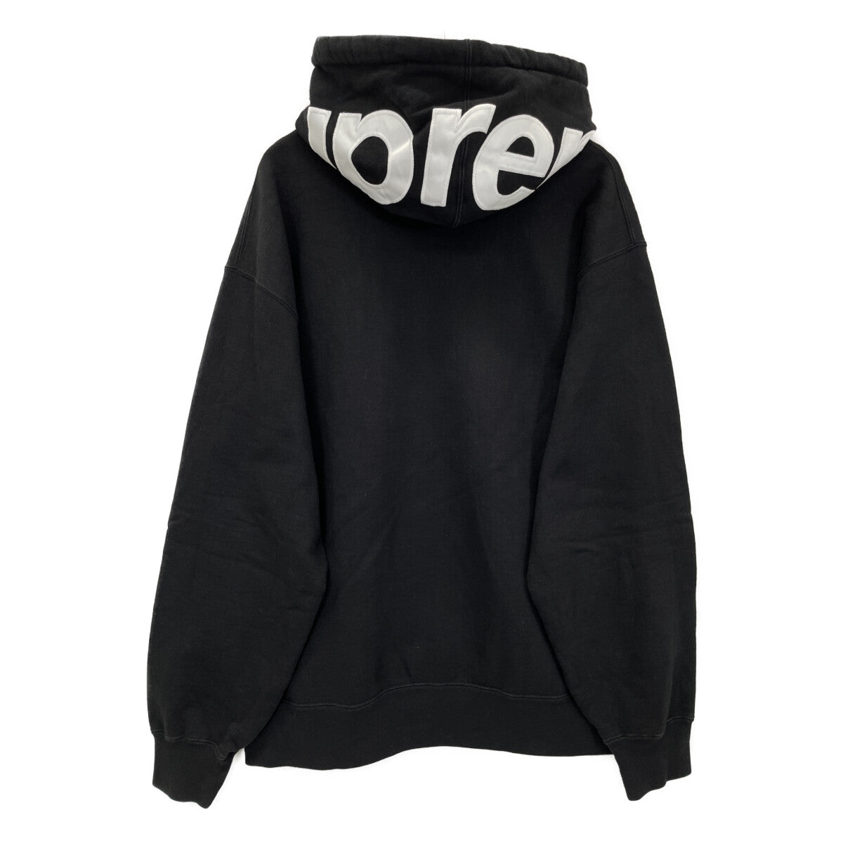 Supreme シュプリーム ﾌﾞﾗｯｸ ﾌﾟﾙｵｰﾊﾞｰ ﾊﾟｰｶｰ トップス L