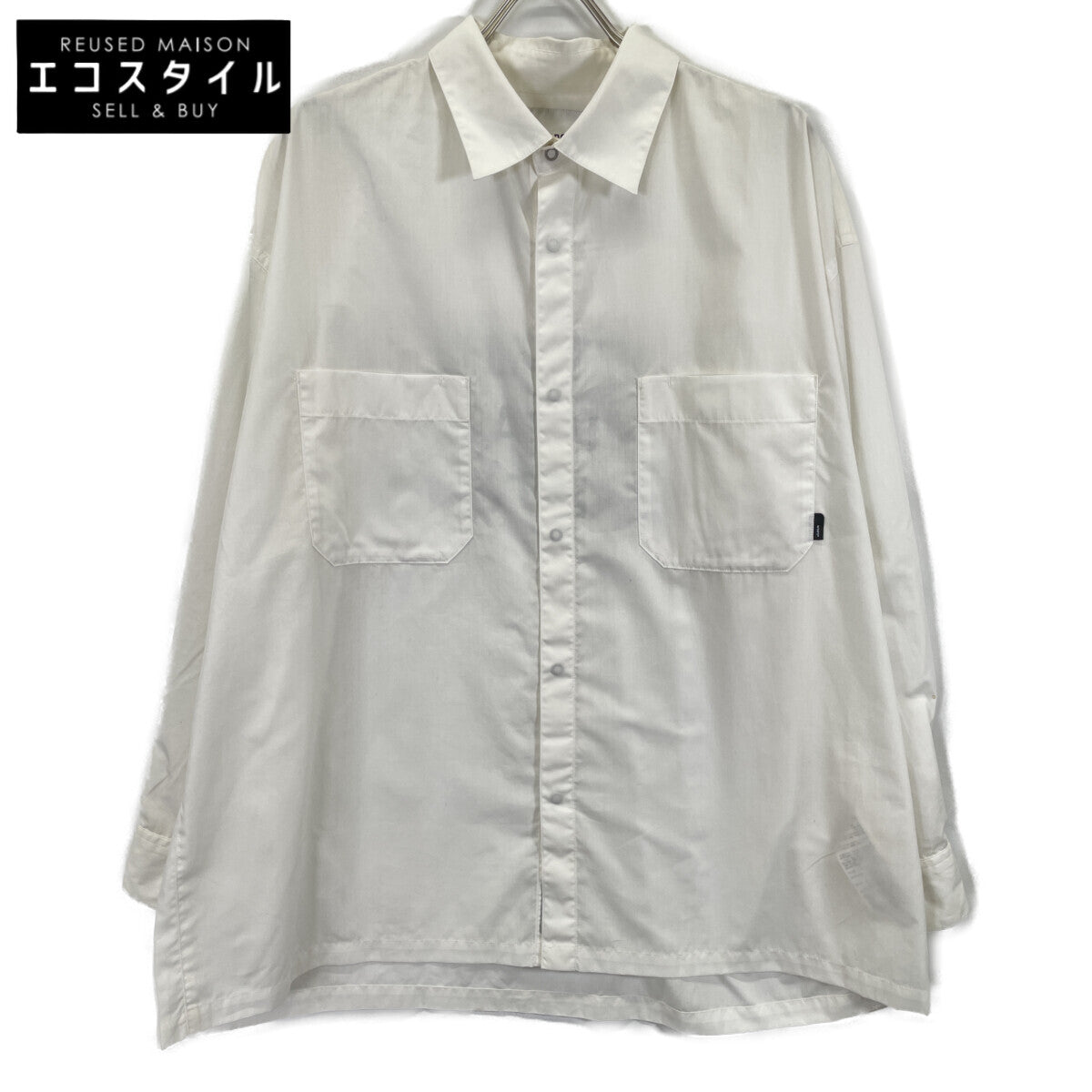 WTAPS ダブルタップス 24AW ﾎﾜｲﾄ 242CWDT-SHM02 Repo LS CTPL Broadcloth ﾛﾝｸﾞｽﾘｰﾌﾞ ﾌﾞﾛｰﾄﾞｸﾛｽ ｼｬﾂ 長袖ｼｬﾂ トップス 04