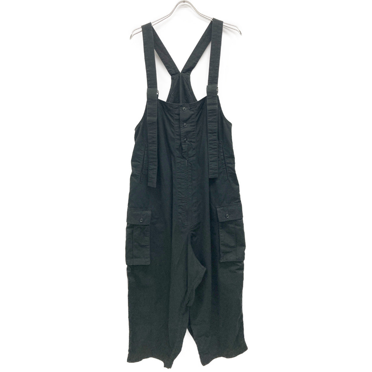Yohji Yamamoto ヨウジヤマモト ﾌﾞﾗｯｸ HS-D99-041 BLACK SCANDAL LIP M-WORK OVERALL オーバーオール オールインワン 1