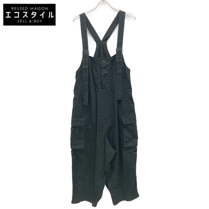 Yohji Yamamoto ヨウジヤマモト ﾌﾞﾗｯｸ HS-D99-041 BLACK SCANDAL LIP M-WORK OVERALL オーバーオール オールインワン 1