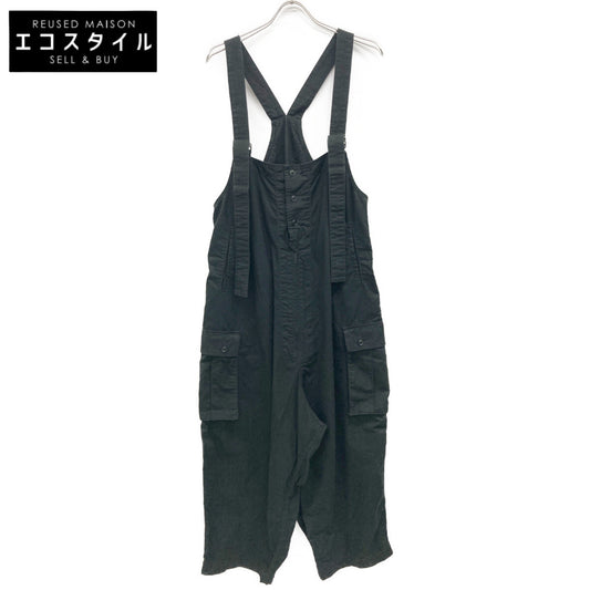 Yohji Yamamoto ヨウジヤマモト ﾌﾞﾗｯｸ HS-D99-041 BLACK SCANDAL LIP M-WORK OVERALL オーバーオール オールインワン 1