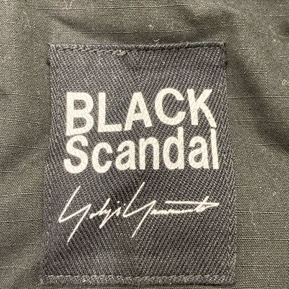 Yohji Yamamoto ヨウジヤマモト ﾌﾞﾗｯｸ HS-D99-041 BLACK SCANDAL LIP M-WORK OVERALL オーバーオール オールインワン 1