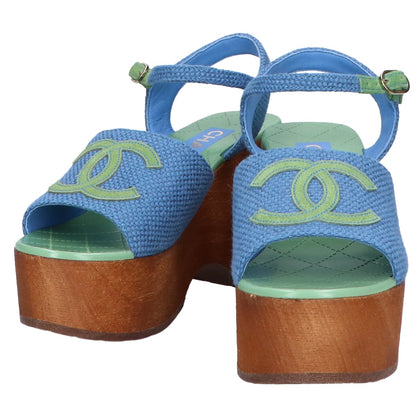 CHANEL シャネル 新品同様 G45555 厚底 サンダル 36