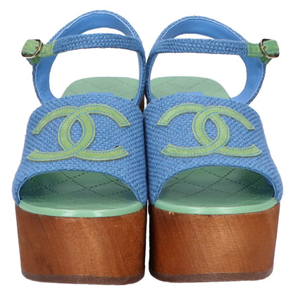 CHANEL シャネル 新品同様 G45555 厚底 サンダル 36