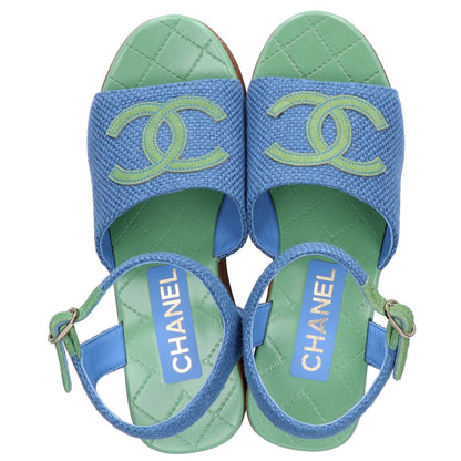 CHANEL シャネル 新品同様 G45555 厚底 サンダル 36