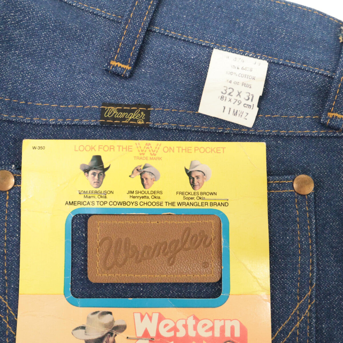 Wrangler ラングラー 11MWZ(1960's) オリジナルヴィンテージ デッドストック ベルなしロープ デニムパンツ ボトムス W32xL31