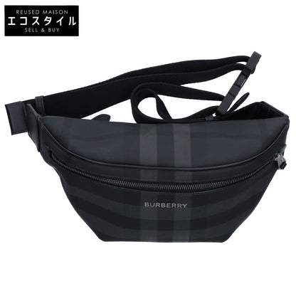BURBERRY バーバリー 【新品】8073267 CASON ケーソン チャコールチェック ベルトバッグ/ ウエストバッグ