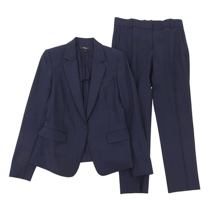 Theory セオリー 美品 スーツ セットアップ レディース ネイビー 0 1 21SS スーツ セットアップ 0