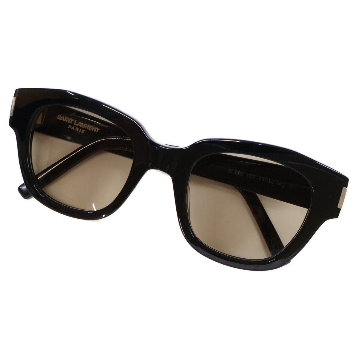 SAINT LAURENT PARIS サンローランパリ SL640 001 度入りレンズ スクエアシェイプ サングラス 49□22-140
