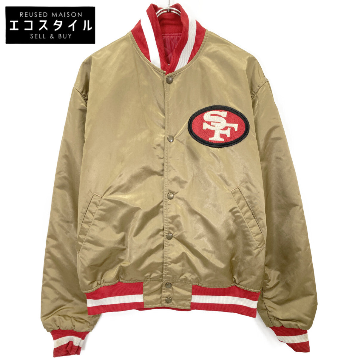 STARTER スターター 90's USA製 NFL 49ERS スタジャン ジャケット L