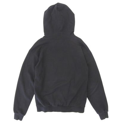 CELINE セリーヌ コットン ロゴプルオーバー パーカ トップス メンズ 黒 ブラック XS 2Y321670Q トップス XS