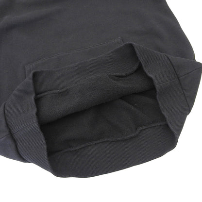 CELINE セリーヌ コットン ロゴプルオーバー パーカ トップス メンズ 黒 ブラック XS 2Y321670Q トップス XS