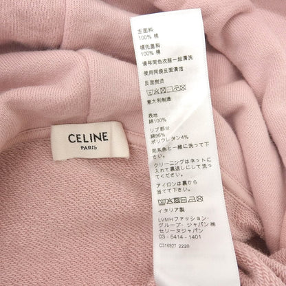 CELINE セリーヌ コットン ロゴプルオーバー パーカ トップス メンズ ピンク XS 2Y321670Q トップス XS