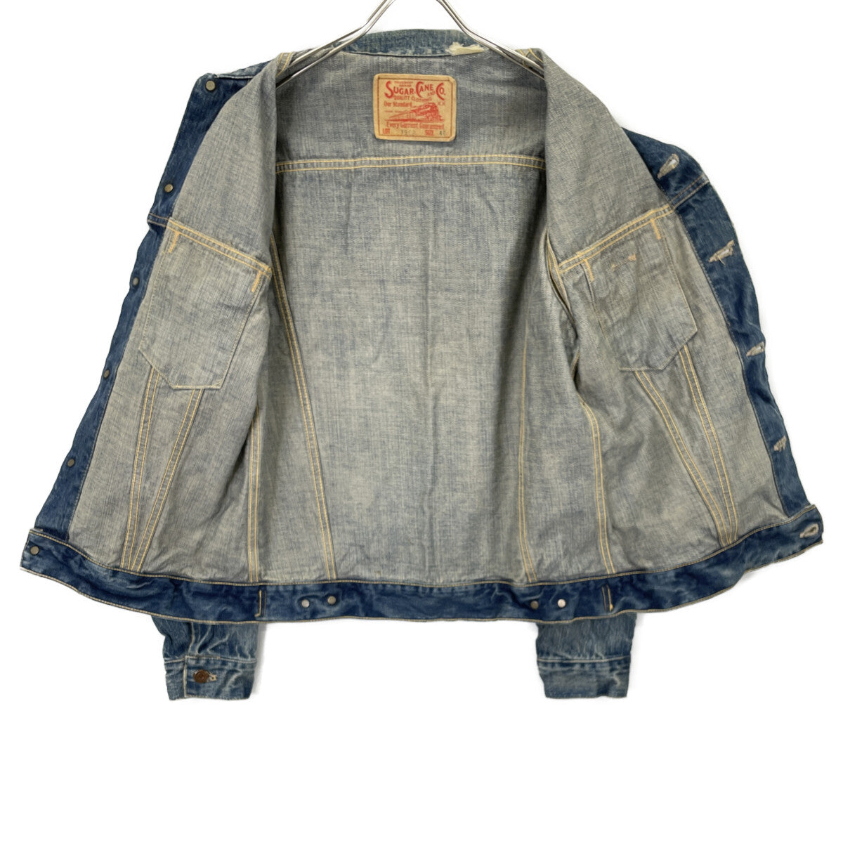 SUGAR CANE シュガーケーン SC11962ｰ011 3rdﾓﾃﾞﾙ ﾃﾞﾆﾑｼﾞｬｹｯﾄ ジャケット 40