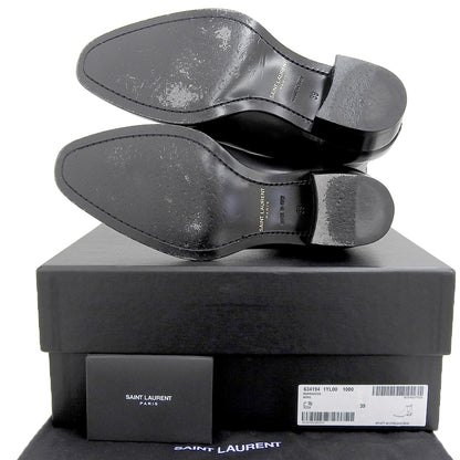 SAINT LAURENT PARIS サンローランパリ 美品 サイドゴア チェルシーブーツ シューズ メンズ 黒 ブラック 39 634194 シューズ 39
