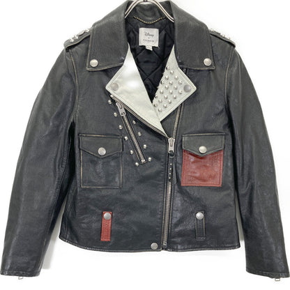 COACH コーチ ×ﾃﾞｨｽﾞﾆｰ ﾌﾞﾗｯｸ 000 2015 ｽﾀｯｽﾞ ﾀﾞﾌﾞﾙﾗｲﾀﾞｰｽｼﾞｬｹｯﾄ ジャケット 2