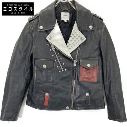 COACH コーチ ×ﾃﾞｨｽﾞﾆｰ ﾌﾞﾗｯｸ 000 2015 ｽﾀｯｽﾞ ﾀﾞﾌﾞﾙﾗｲﾀﾞｰｽｼﾞｬｹｯﾄ ジャケット 2