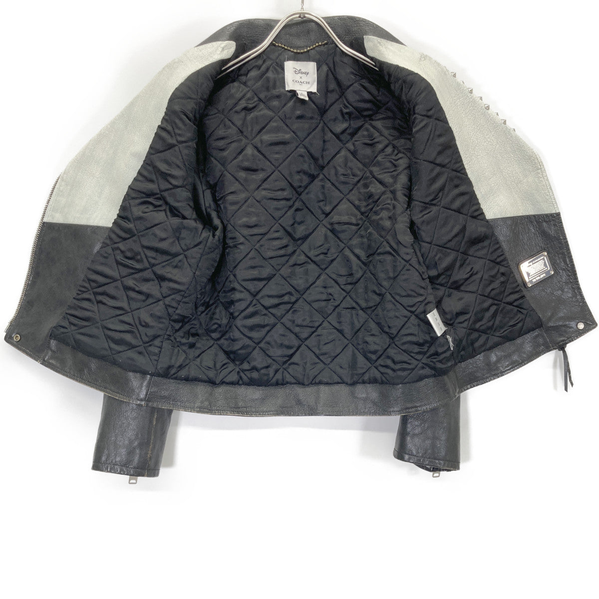 COACH コーチ ×ﾃﾞｨｽﾞﾆｰ ﾌﾞﾗｯｸ 000 2015 ｽﾀｯｽﾞ ﾀﾞﾌﾞﾙﾗｲﾀﾞｰｽｼﾞｬｹｯﾄ ジャケット 2