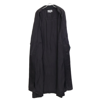 COMMEdesGARCONS コムデギャルソン CDG ﾌﾞﾗｯｸ SZ-C001 ｽﾄﾗｲﾌﾟ ｽﾀｯﾌｺｰﾄ コート L