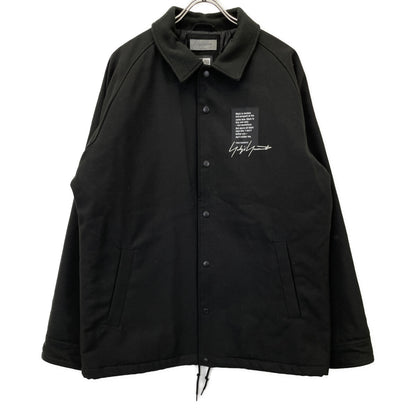 Yohji Yamamoto POUR HOMME ヨウジヤマモトプールオム ×ﾆｭｰｴﾗ 22AW ﾌﾞﾗｯｸ HE-Y90-513 W COACH JKT ﾀﾞﾌﾞﾙｺｰﾁｼﾞｬｹｯﾄ ジャケット XL